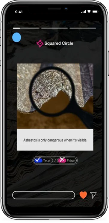 Social media story design shown on a phone