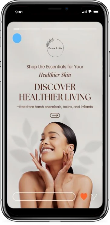 Social media post design shown on a phone